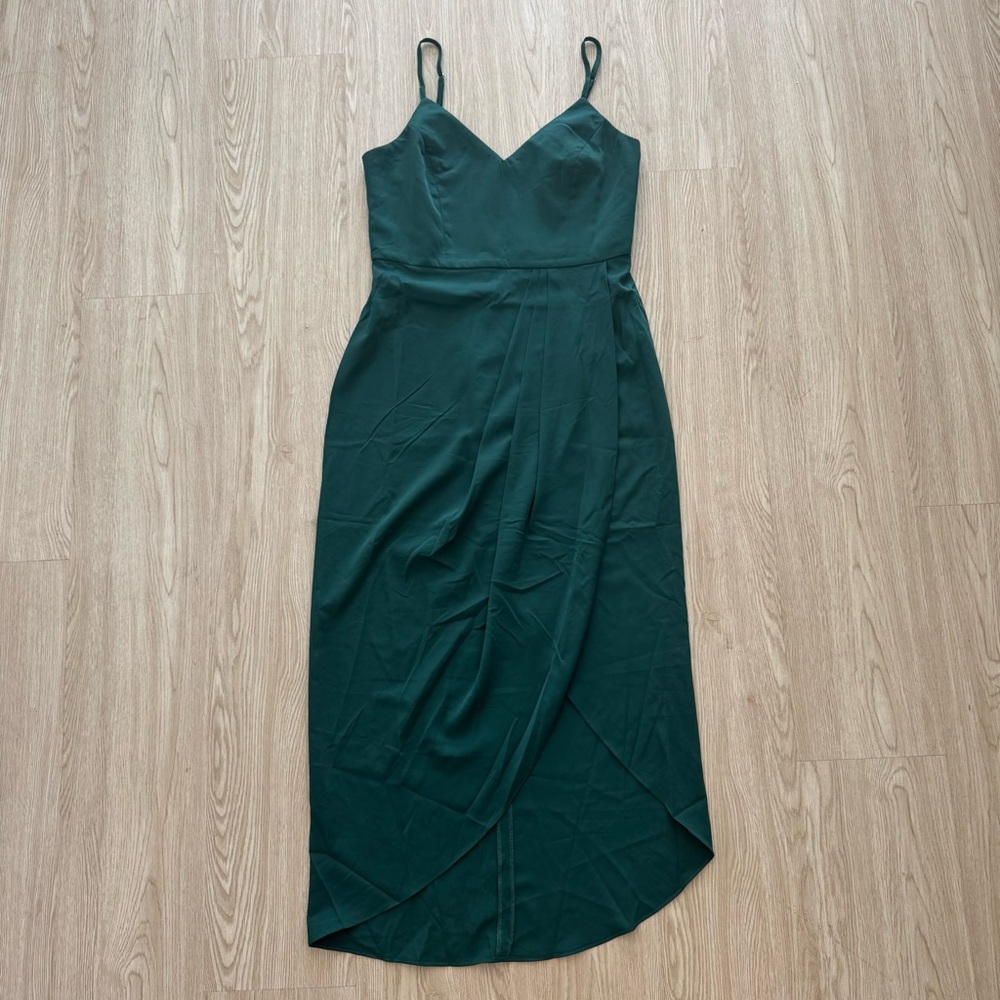 Lulu’s reinette tulip spaghetti strap midi dress nwot - Picture 4 of 4